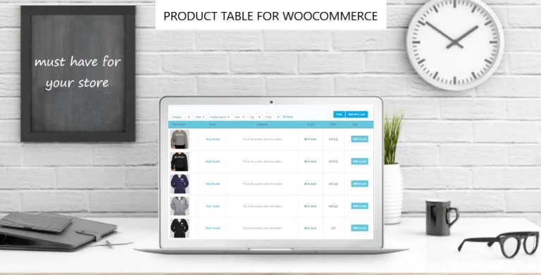 woocommerce product table plugin product table for woocommerce